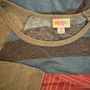 LuLaRoe Multicolor Striped Top